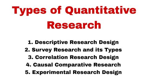 sample of quantitative research design|types of quantitative research designs.